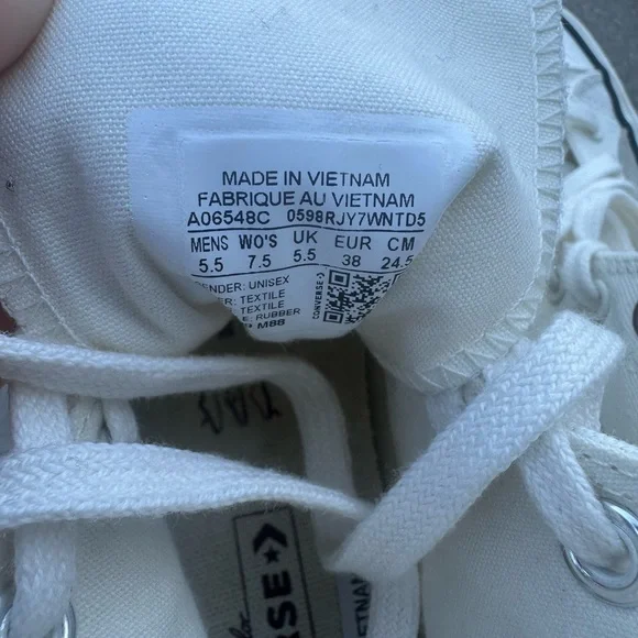 Converse Chuck 70 Mixed Materials High Egret Cherry Daze Men’s 5.5 Women’s 7.5 - Picture 7 of 9